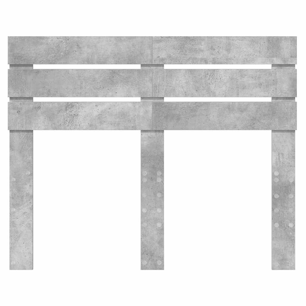 Testiera con testiera Grigio cemento 135 cm Legno multistrato