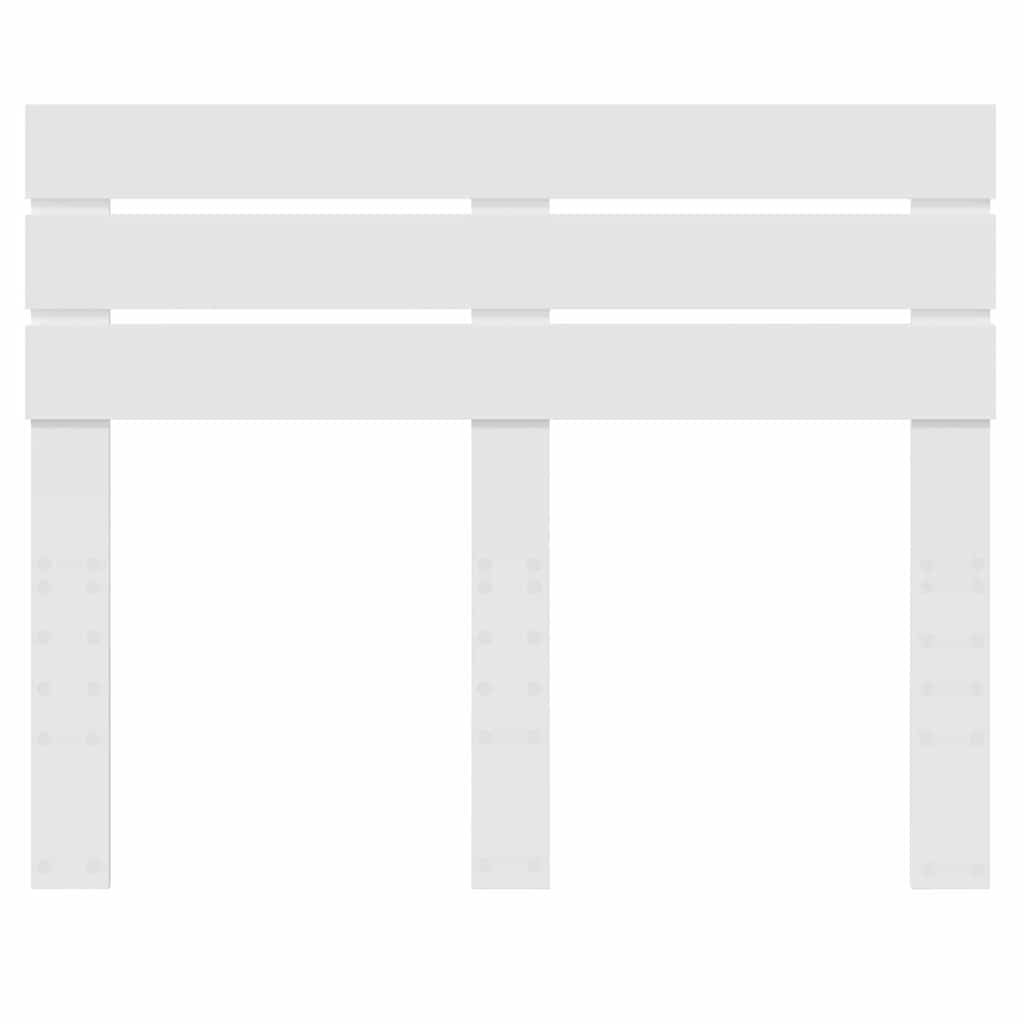 Testiera con testiera Bianco 120 cm Legno multistrato