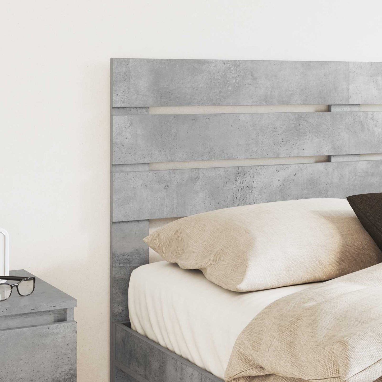 Testiera Grigio cemento Legno ingegnerizzato