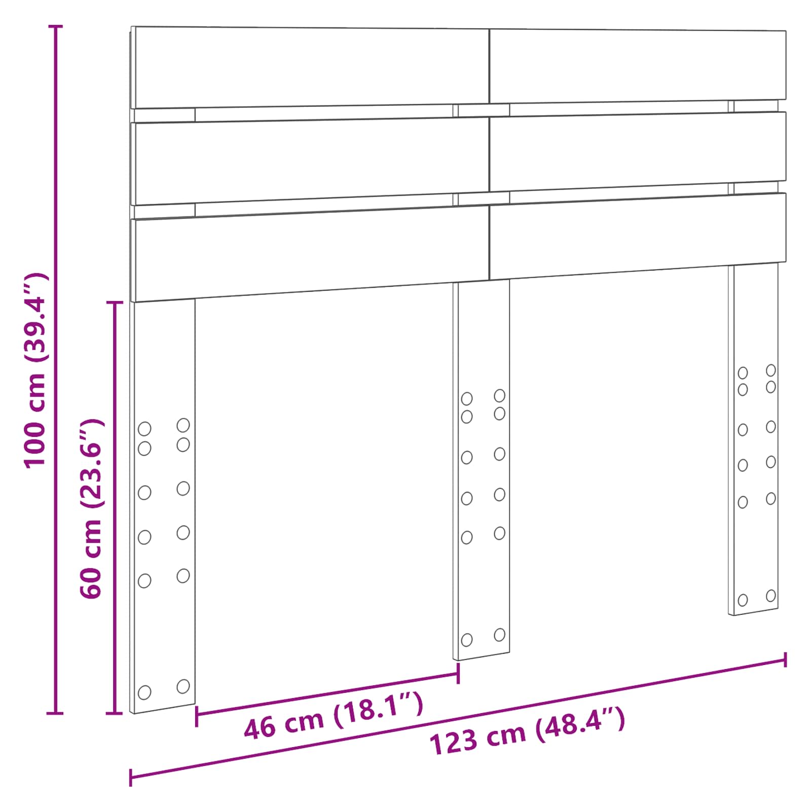 Testiera Legno vecchio Legno multistrato | homemem39