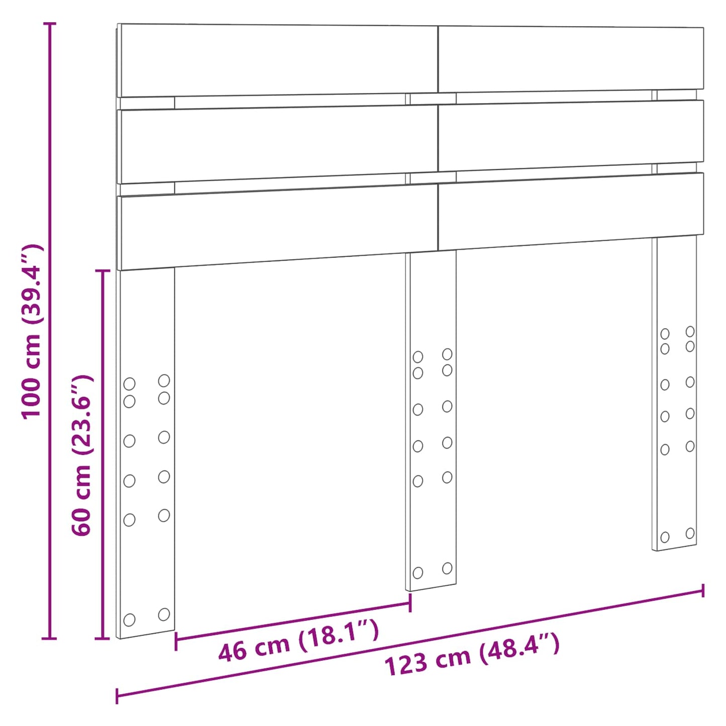 Testiera Legno vecchio Legno multistrato | homemem39