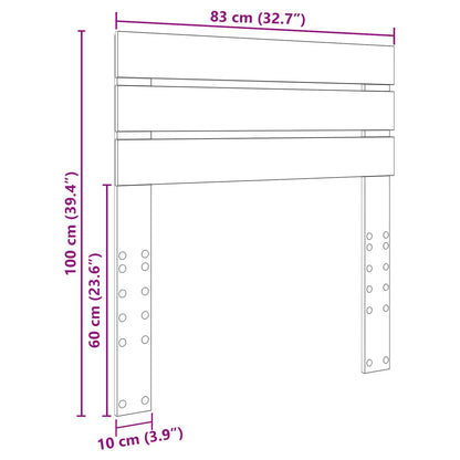 Testiera Grigio cemento Legno multistrato | homemem39