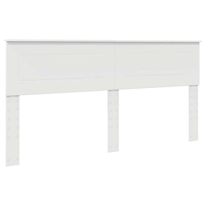 Testiera con testiera Bianco 180 cm Legno multistrato