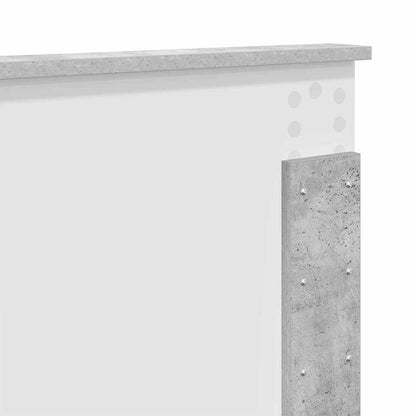 Testiera con testiera Grigio cemento 180 cm Legno multistrato