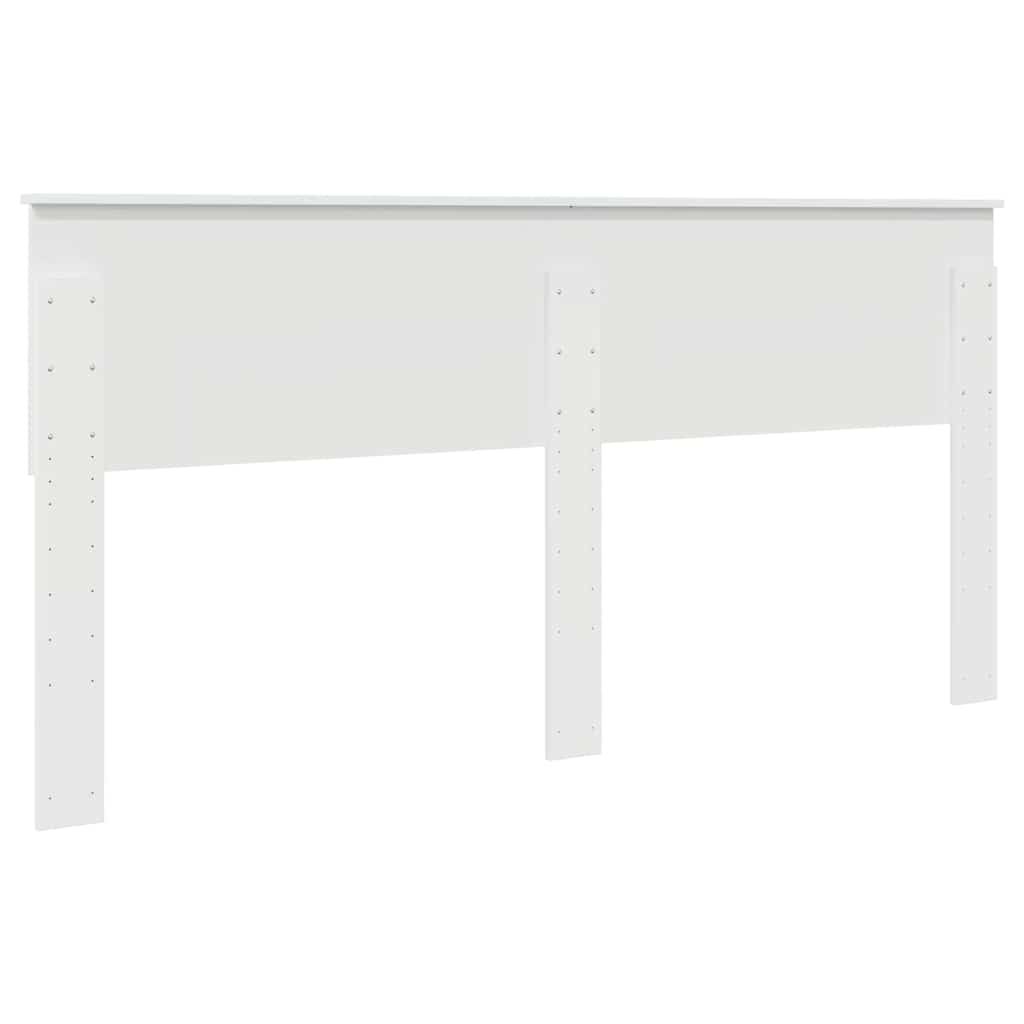 Testiera con testiera Bianco Lucido 180 cm Legno multistrato