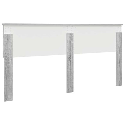 Testiera con testiera Grigio Sonoma 180 cm Legno multistrato