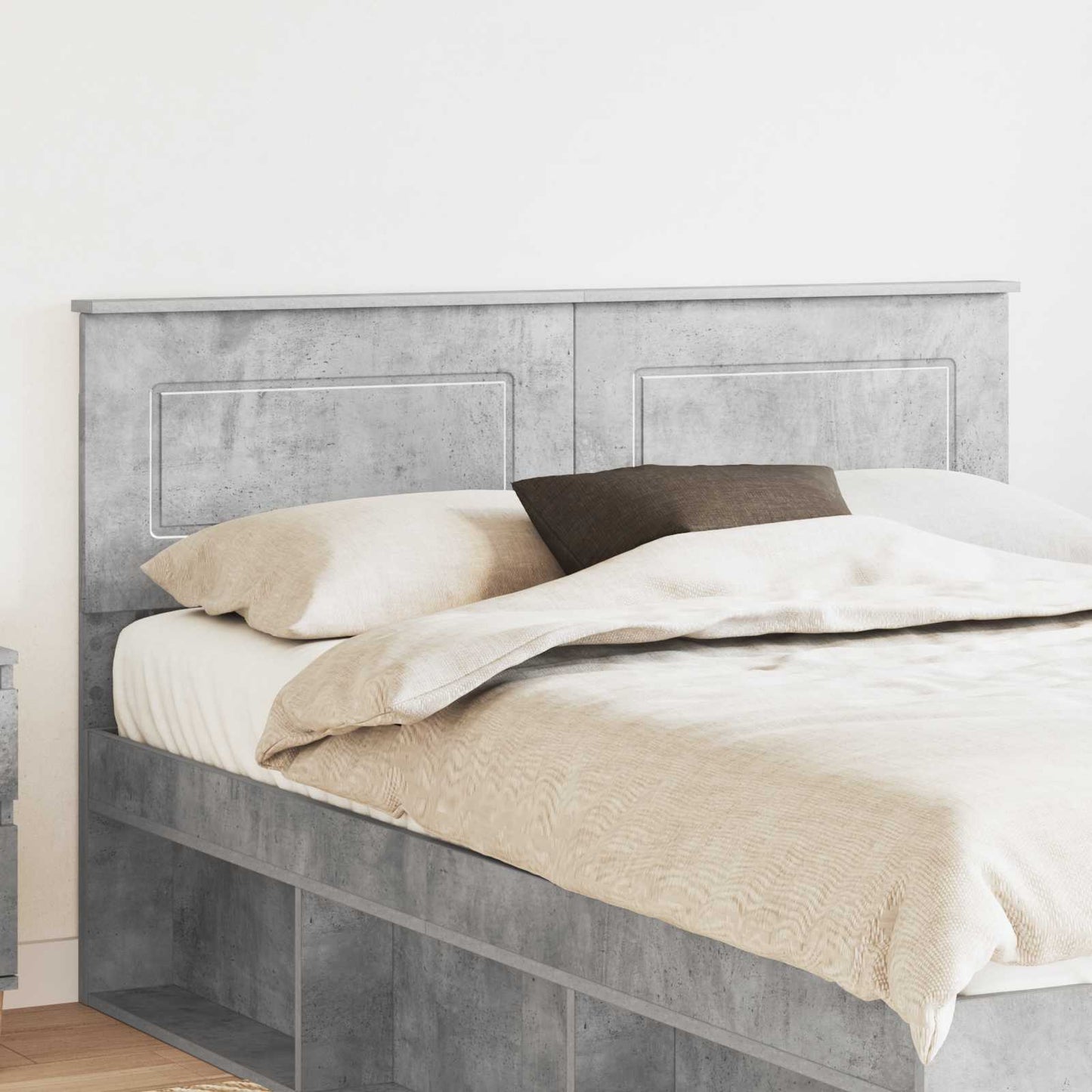 Testiera Grigio cemento Legno ingegnerizzato