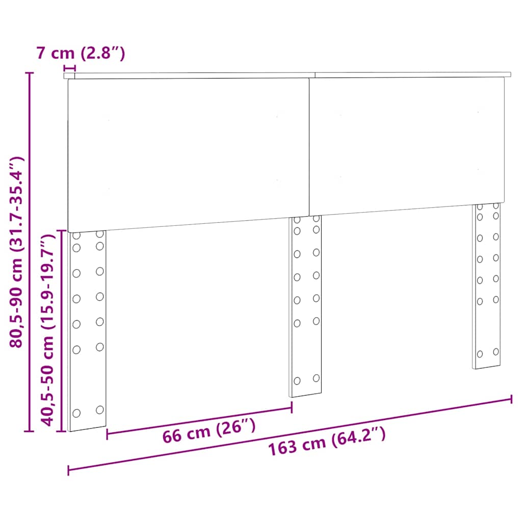 Testiera con testiera Bianco Lucido 160 cm Legno multistrato
