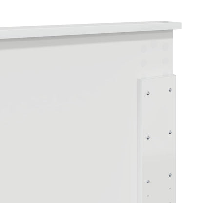 Testiera con testiera Bianco Lucido 140 cm Legno multistrato