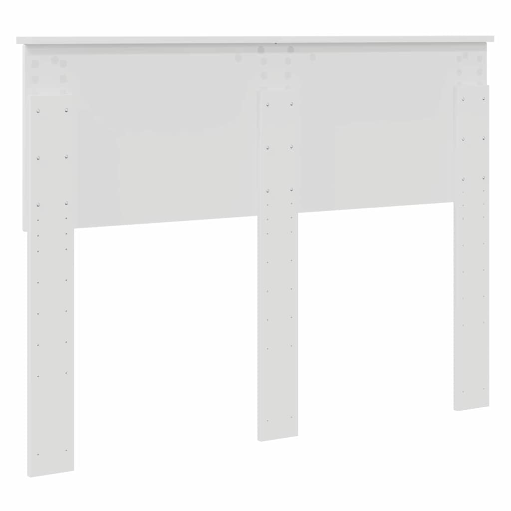 Testiera con testiera Bianco 135 cm Legno multistrato