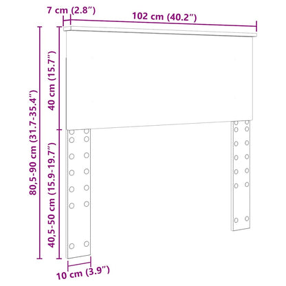 Testiera con testiera Legno vecchio 100 cm Legno multistrato