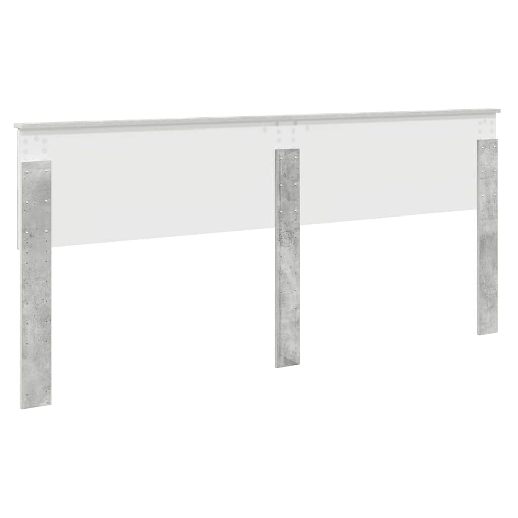 Testiera con testiera Grigio cemento 200 cm Legno multistrato