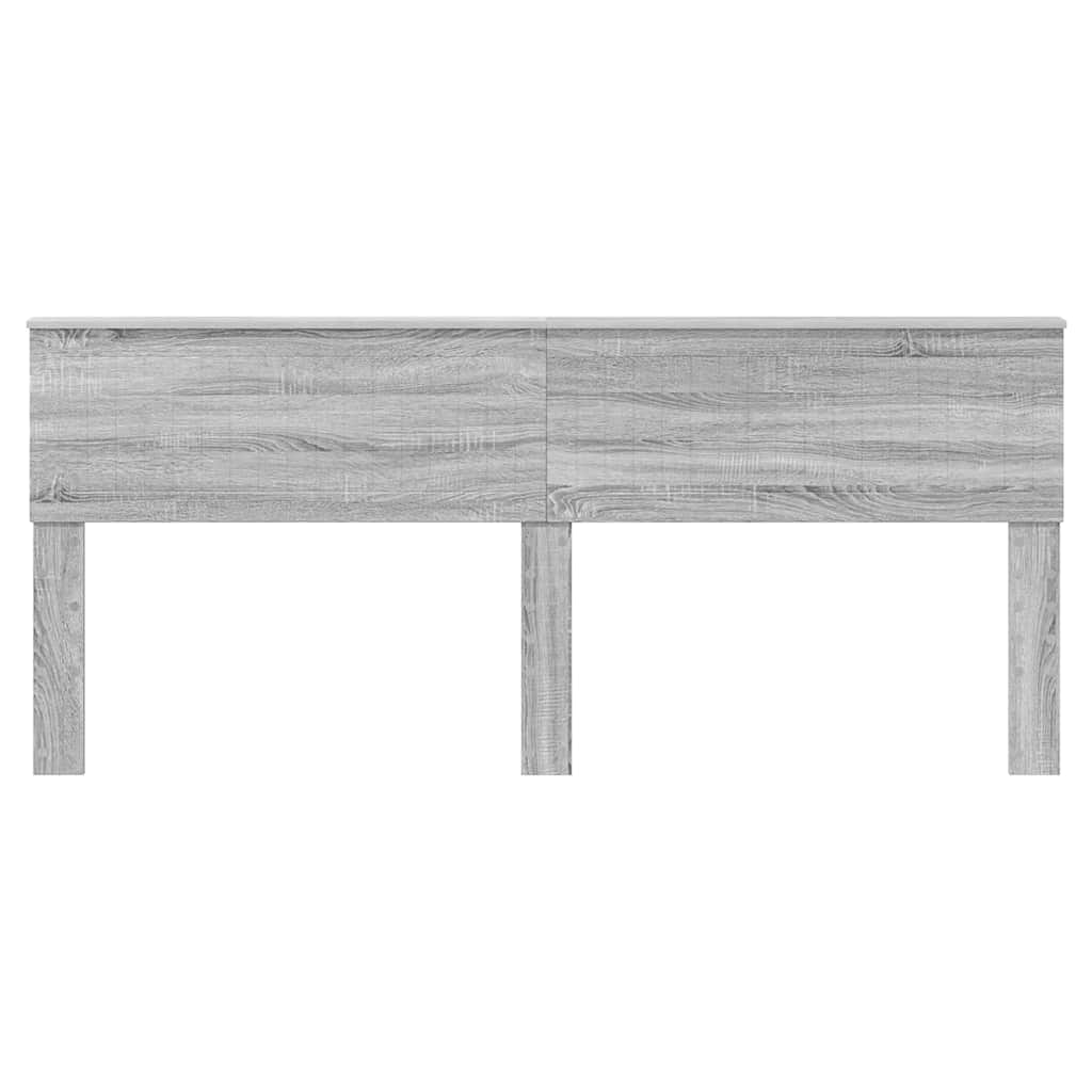 Testiera con testiera Grigio Sonoma 200 cm Legno multistrato