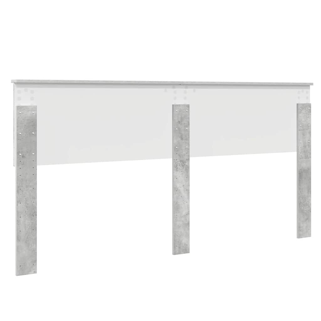 Testiera con testiera Grigio cemento 180 cm Legno multistrato