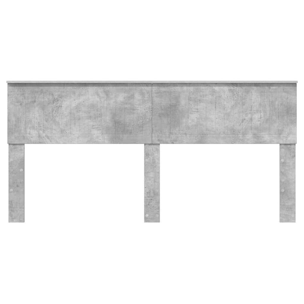 Testiera con testiera Grigio cemento 180 cm Legno multistrato