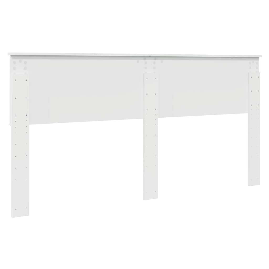 Testiera con testiera Bianco Lucido 180 cm Legno multistrato