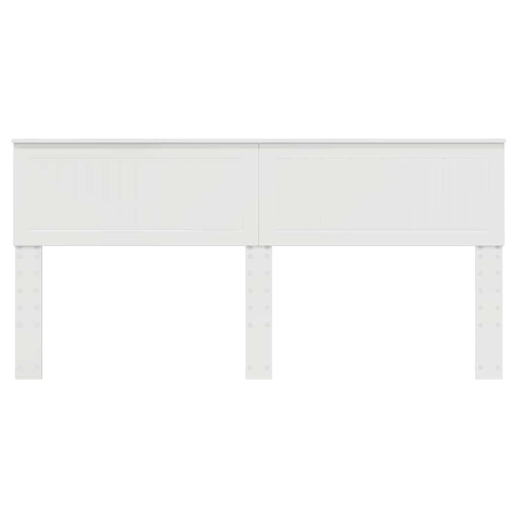 Testiera con testiera Bianco Lucido 180 cm Legno multistrato