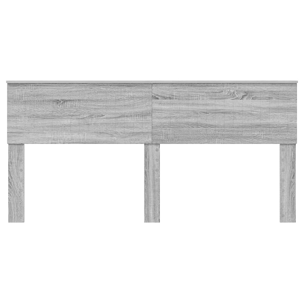 Testiera con testiera Grigio Sonoma 180 cm Legno multistrato