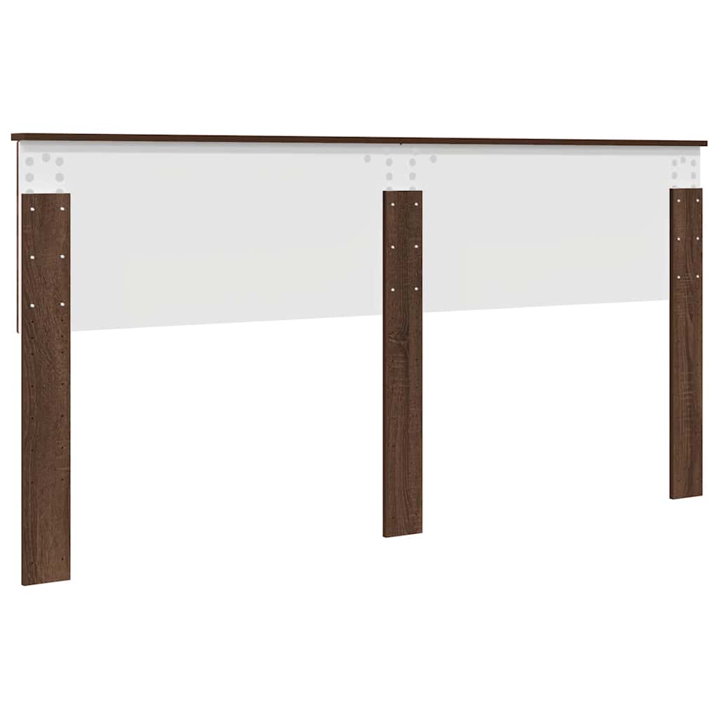 Testiera con testiera Rovere Marrone 180 cm Legno multistrato