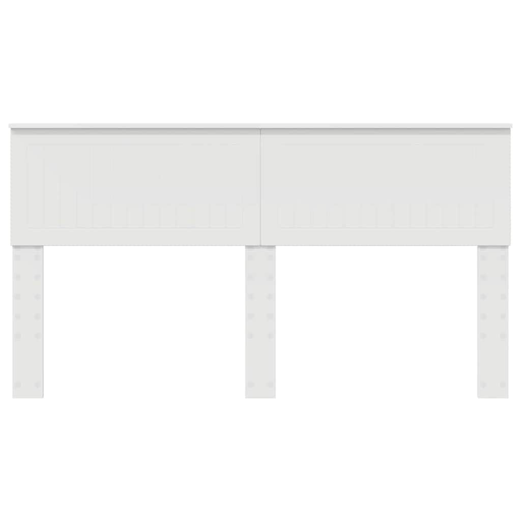 Testiera con testiera Bianco 160 cm Legno multistrato