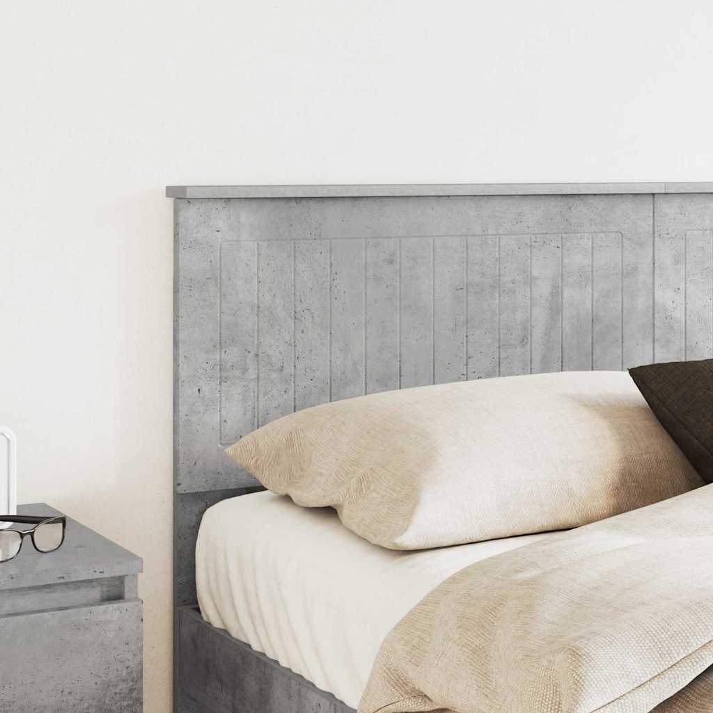 Testiera con testiera Grigio cemento 150 cm Legno multistrato