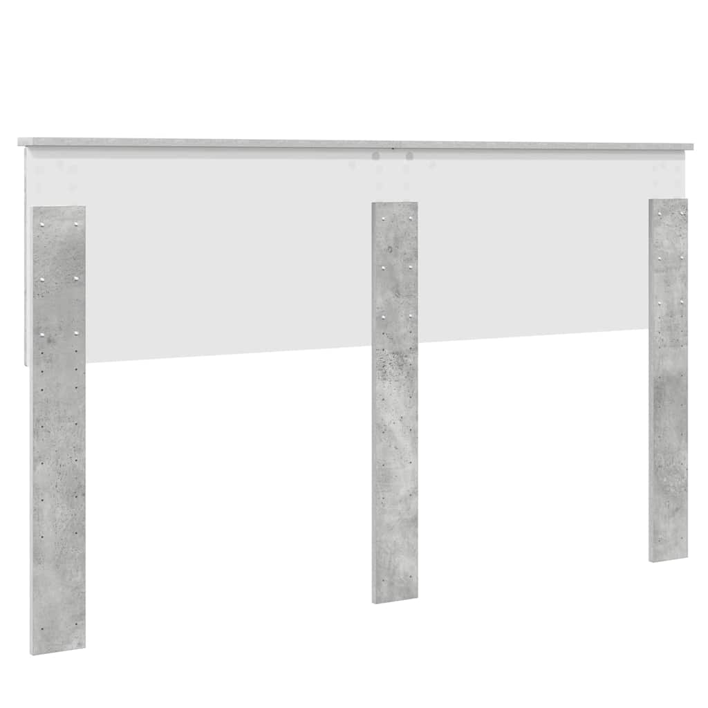 Testiera con testiera Grigio cemento 150 cm Legno multistrato