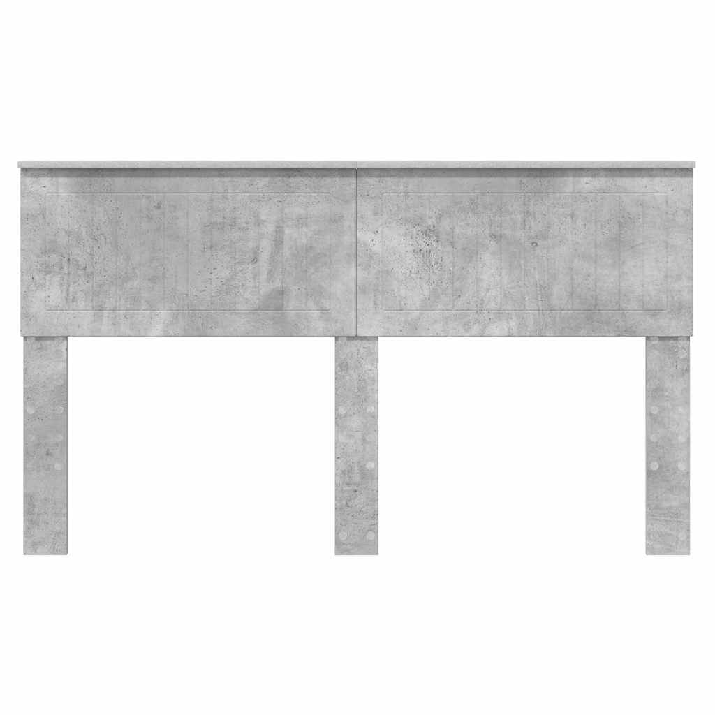 Testiera con testiera Grigio cemento 150 cm Legno multistrato