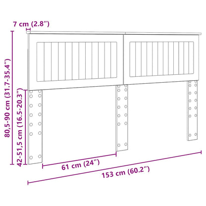 Testiera con testiera Rovere Marrone 150 cm Legno multistrato