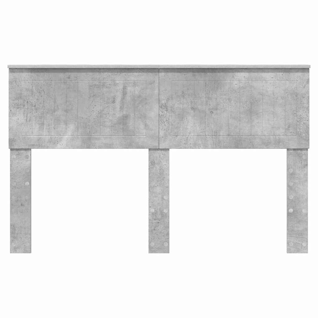 Testiera con testiera Grigio cemento 140 cm Legno multistrato