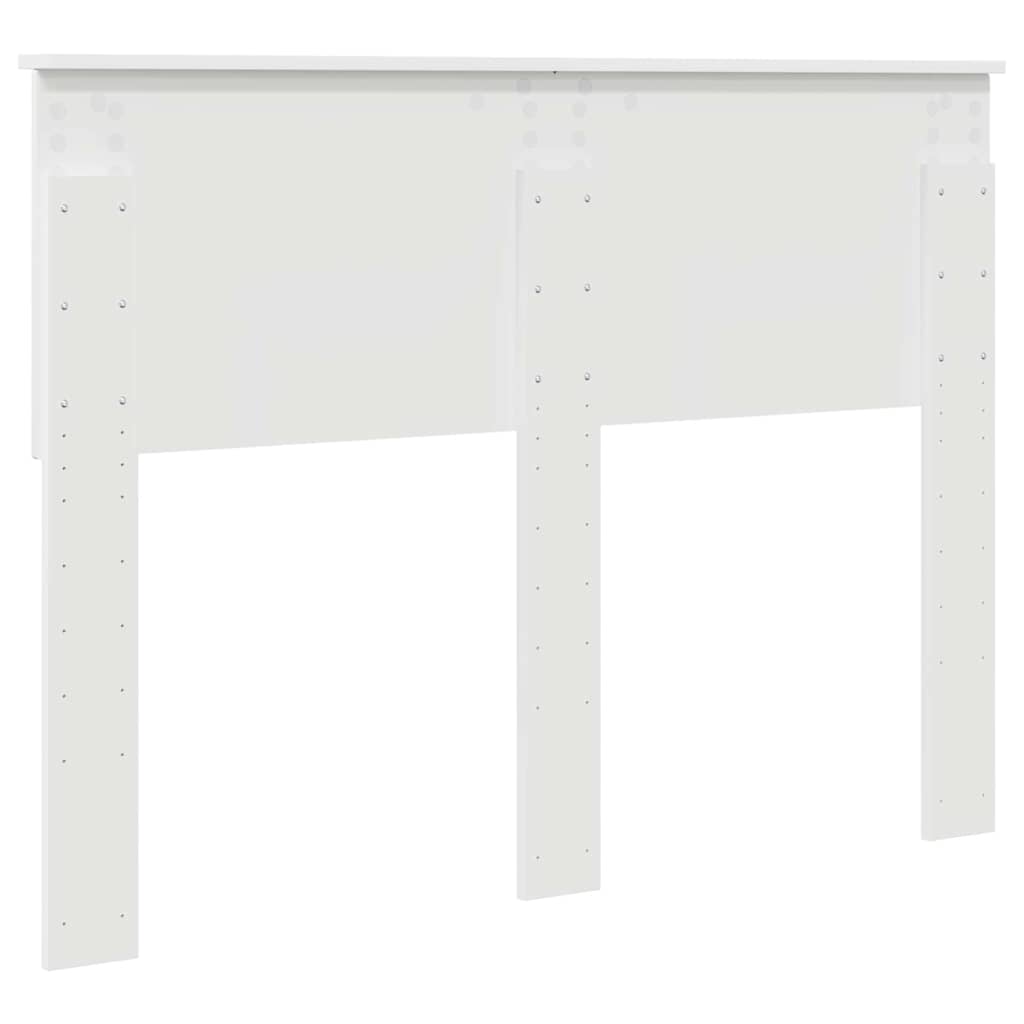 Testiera con testiera Bianco 135 cm Legno multistrato