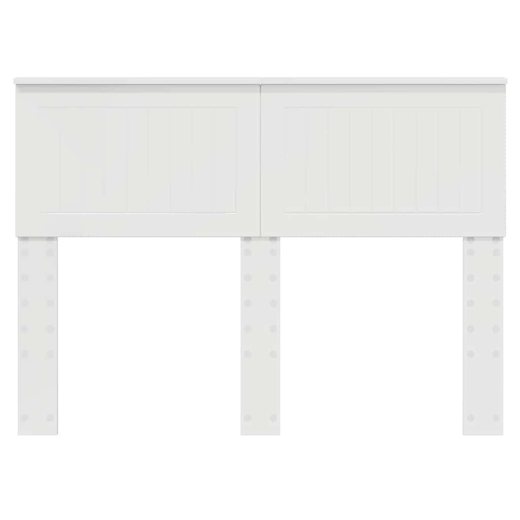 Testiera con testiera Bianco Lucido 135 cm Legno multistrato