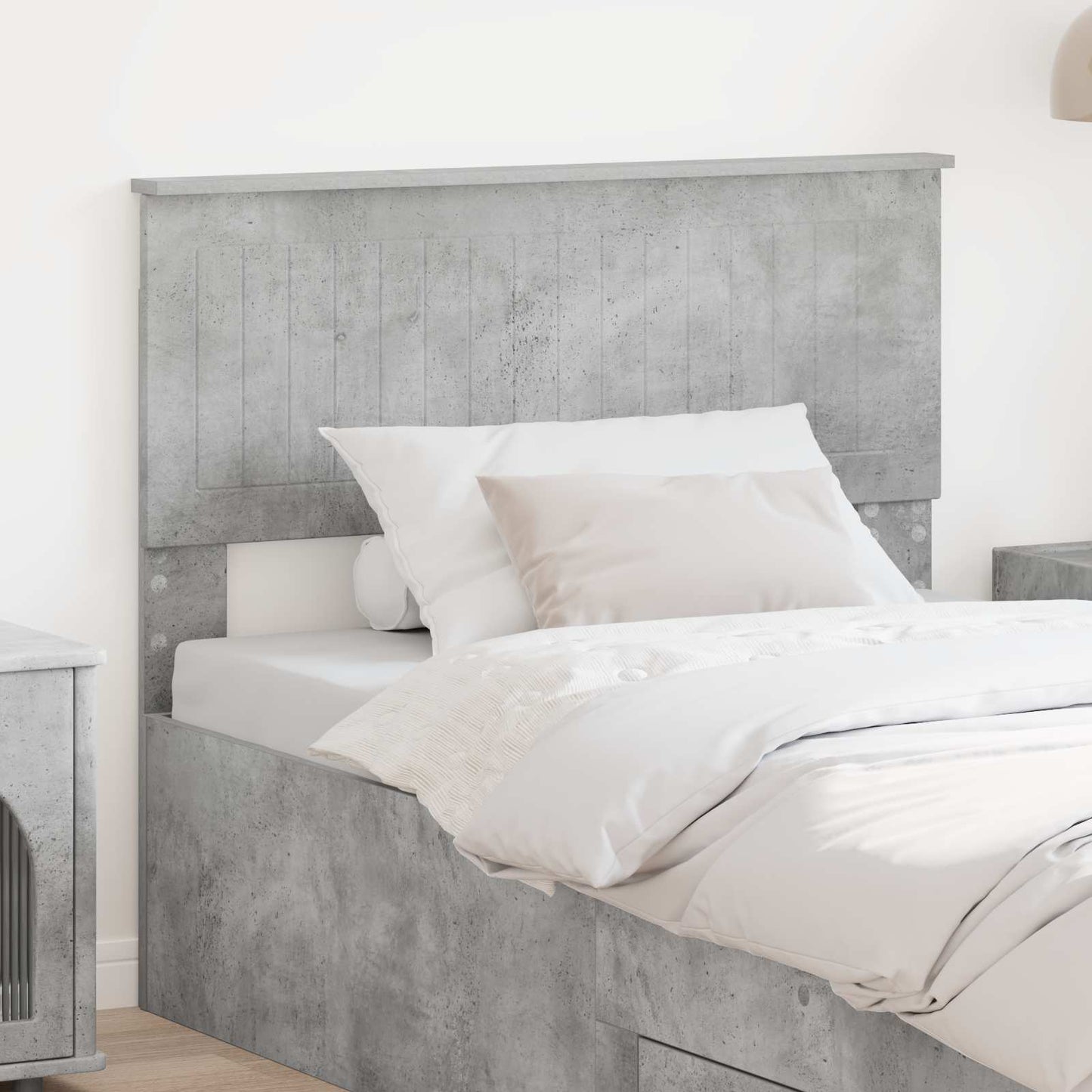 Testiera Grigio cemento Legno ingegnerizzato