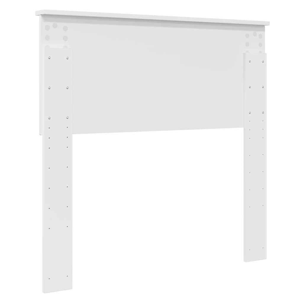 Testiera con testiera Bianco Lucido 90 cm Legno multistrato