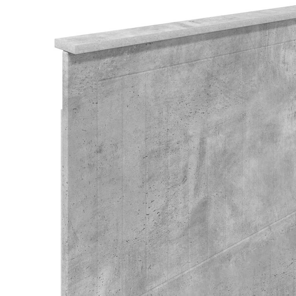 Testiera con testiera Grigio cemento 80 cm Legno multistrato