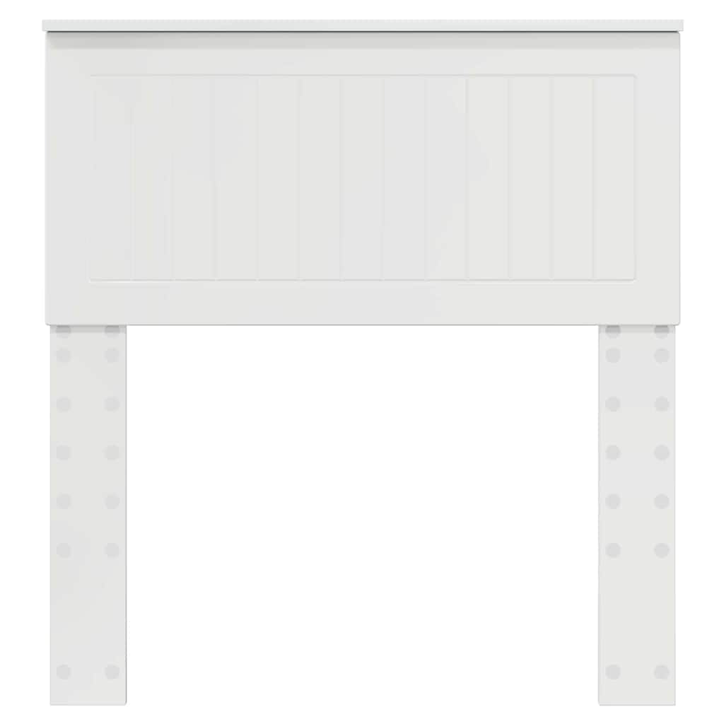 Testiera con testiera Bianco Lucido 80 cm Legno multistrato