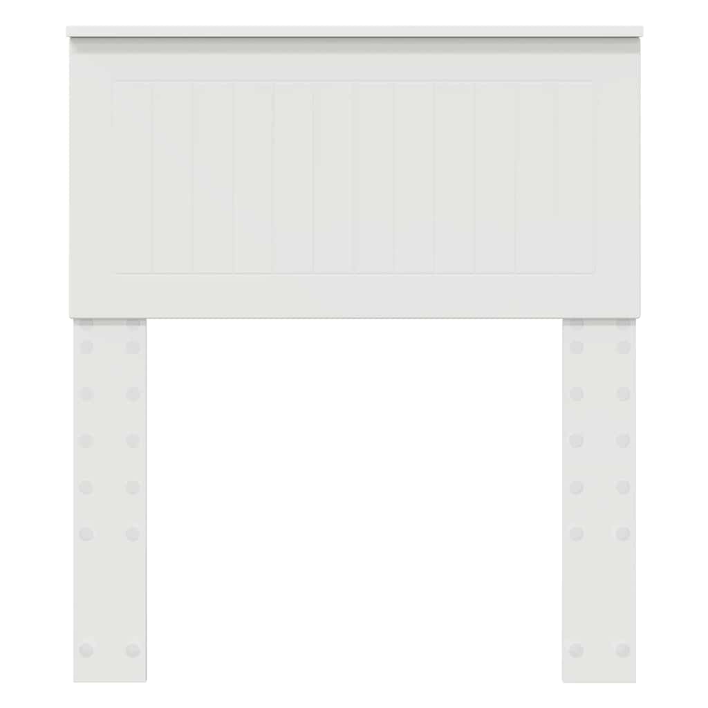 Testiera con testiera Bianco 75 cm Legno multistrato