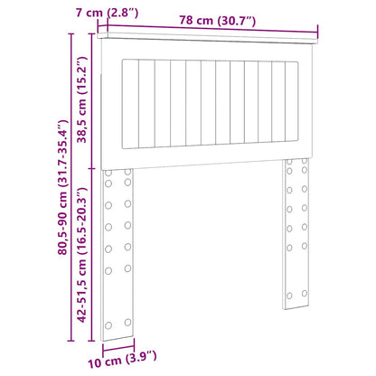Testiera con testiera Rovere Sonoma 75 cm Legno multistrato