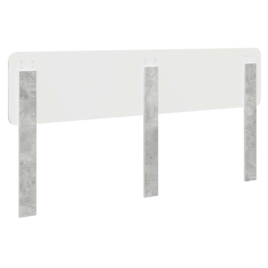 Testiera con testiera Grigio cemento 200 cm Legno multistrato