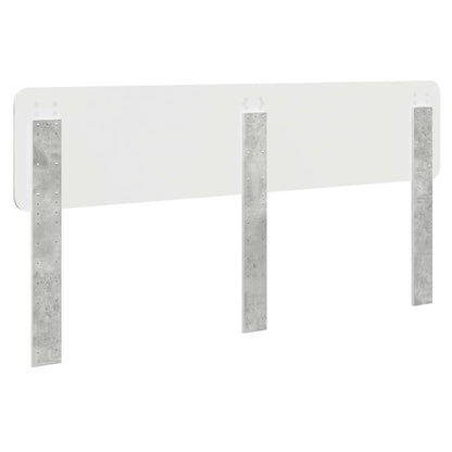 Testiera con testiera Grigio cemento 180 cm Legno multistrato