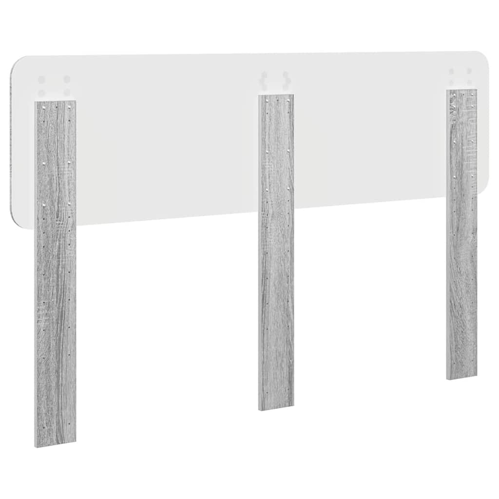 Testiera con testiera Grigio Sonoma 160 cm Legno multistrato