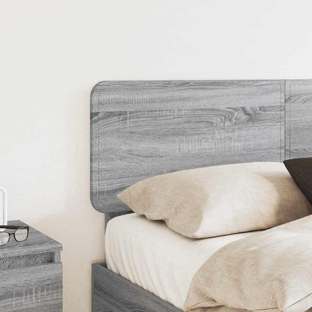 Testiera con testiera Grigio Sonoma 150 cm Legno multistrato