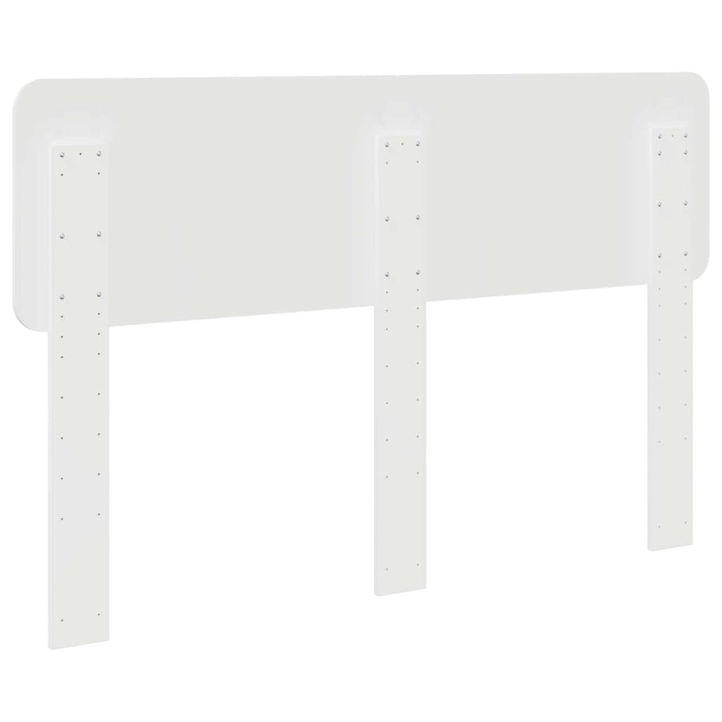 Testiera con testiera Bianco Lucido 140 cm Legno multistrato