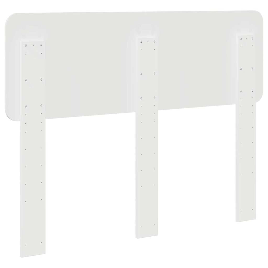 Testiera con testiera Bianco Lucido 135 cm Legno multistrato