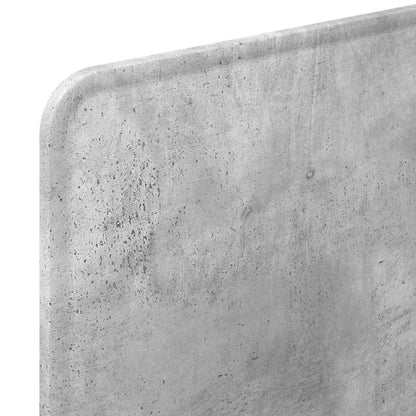 Testiera con testiera Grigio cemento 100 cm Legno multistrato