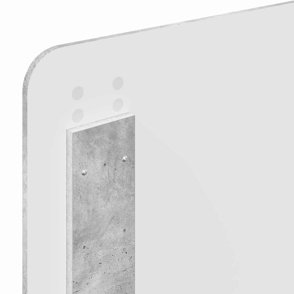 Testiera con testiera Grigio cemento 75 cm Legno multistrato