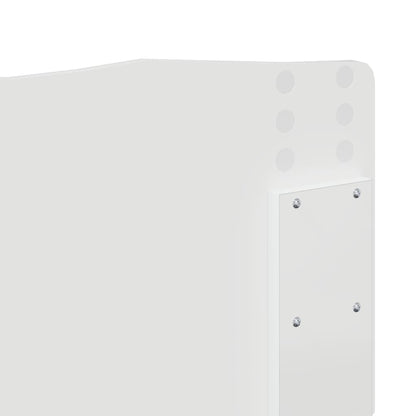 Testiera con testiera Bianco 200 cm Legno multistrato