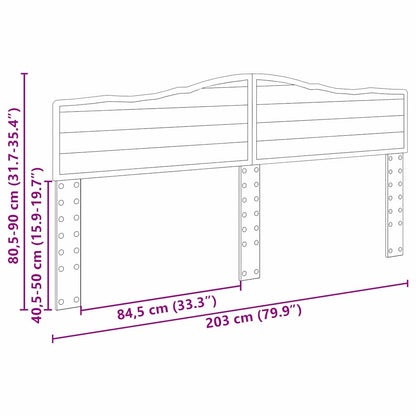 Testiera Rovere artigianale 200 cm Legno multistrato