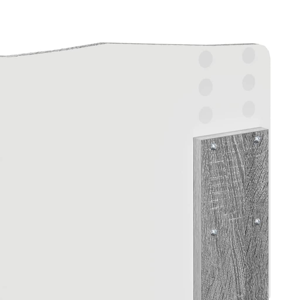 Testiera con testiera Grigio Sonoma 180 cm Legno multistrato