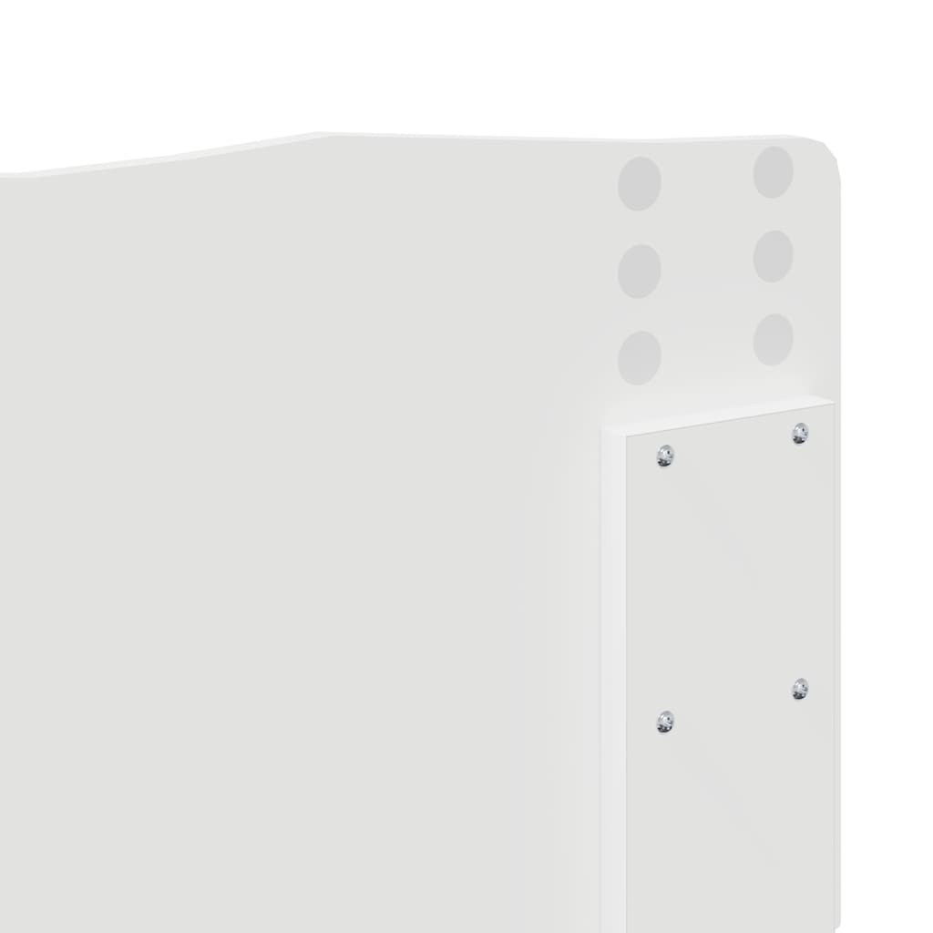 Testiera con testiera Bianco Lucido 160 cm Legno multistrato