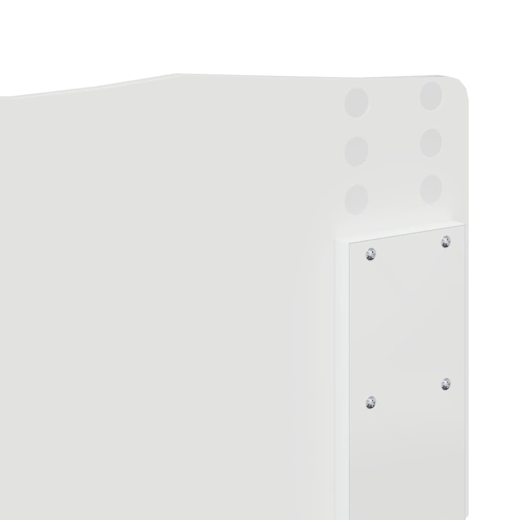 Testiera con testiera Bianco 140 cm Legno multistrato